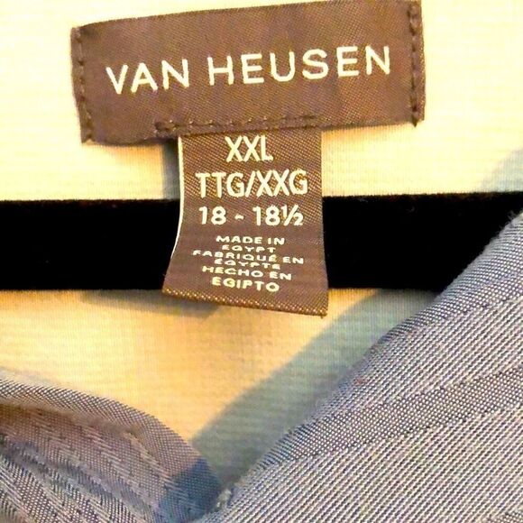 Men’s shirt sleeve blue Van Huesen - Picture 2 of 3